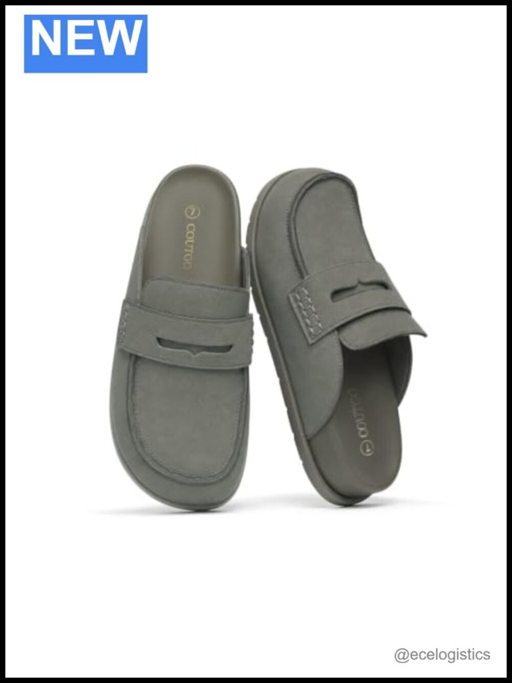 Womens Vegan Suede Leather Clogs Slip On Platform Mules Arch Support